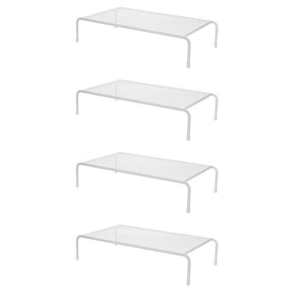 4 Pieces Risers Desktop Computer Elevated Monitor Bracket Raised Base Storage