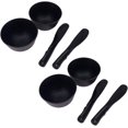 4 Pieces Rubber Facial Mask Mixing Bowl With Plastic Spatula Facemask Bowl Mud Mask Mixing Bowl