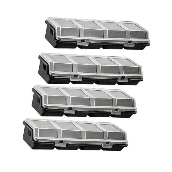 4 Pieces Screw Organizer Box Hardware Cabinet Durable PP Material for Workbench Storage and Craft Rooms