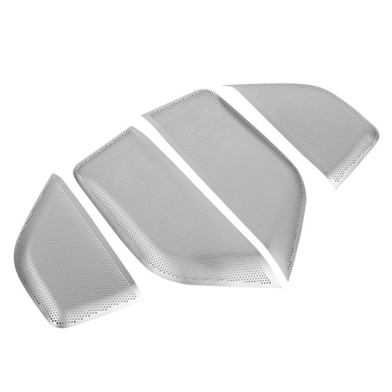 4 Pieces Set Aluminum Door Speaker Grill Frame Trim for 2017-2018 Levante