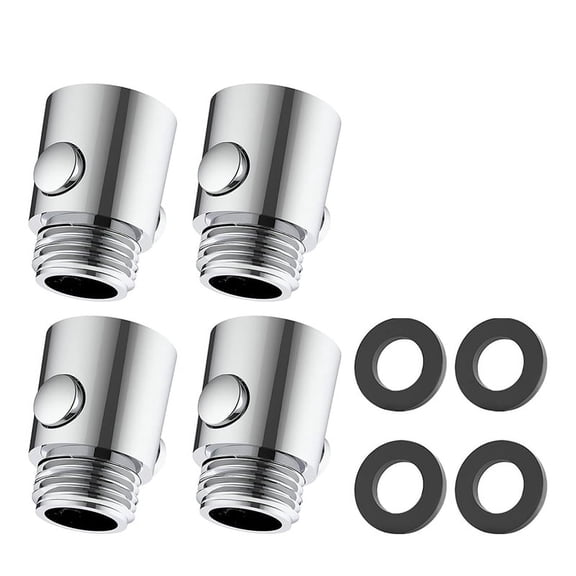 4 Pieces Shut-Off Valve, Flow Limiter Shower, G1/2 Flow Limiter, Shut-Off Valve for Bathroom and Shower