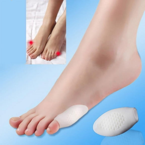 4 Pieces Silicone Little Toe Separator Bunion Protector Guard