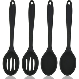 Armrouns 4pcs Small Silicone Spoons Nonstick Kitchen Spoon Silicone Serving  Spoon for eating Stirring Spoon for Kitchen Cooking Baking.