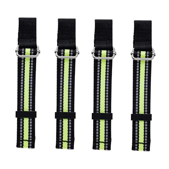 4 Pieces Ski Brake Retainer Strap Binding Brake Retainer Bands Adjustable Polyester for Skiing Outdoor Enthusiasts