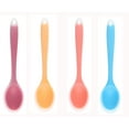thumbnail image 1 of 4 Pieces Small Multicolored Silicone Spoons Nonstick Kitchen Spoon Silicone Serving Spoon Stirring Spoon for Kitchen Cooking Baking Stirring Mixing Tools, 1 of 8