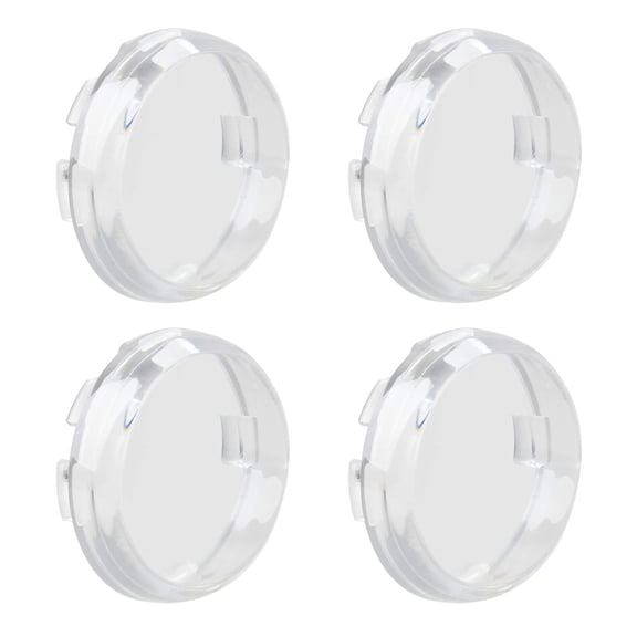 4 Pieces Smoke Bullet Turn Signal Light Lens Covers, Compatible with Harley Sportster, Street Glide, Road King and Softail Models