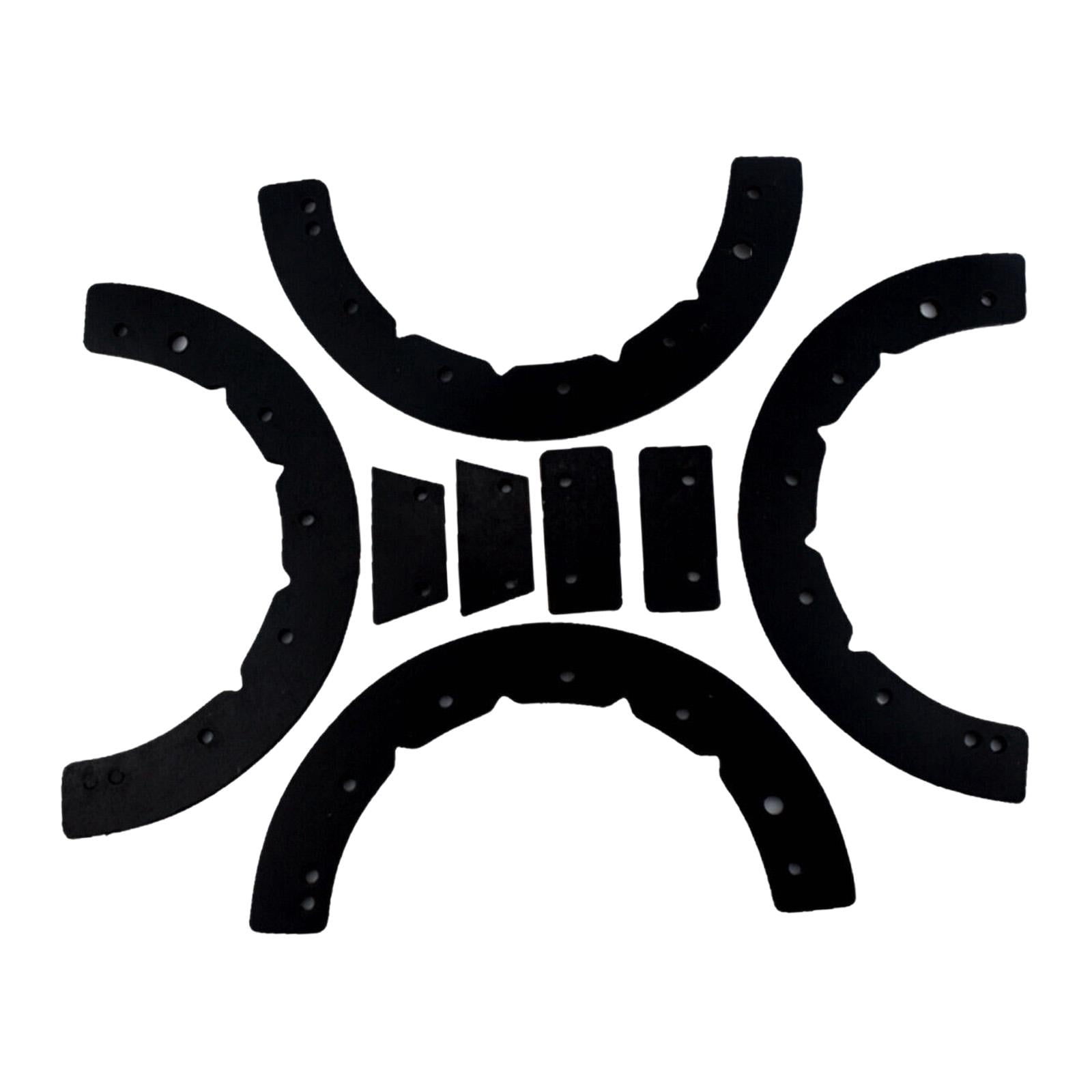 Rubber Paddle Machine Function 4 Pieces Snow Thrower Paddle Set Rubber Repair Durable Material for ...