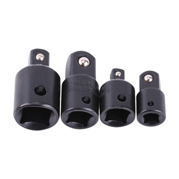 4 Pieces Socket Adapter Reducer Set High Strength Chrome Vanadium Steel for Automotive Repairs and Machinery