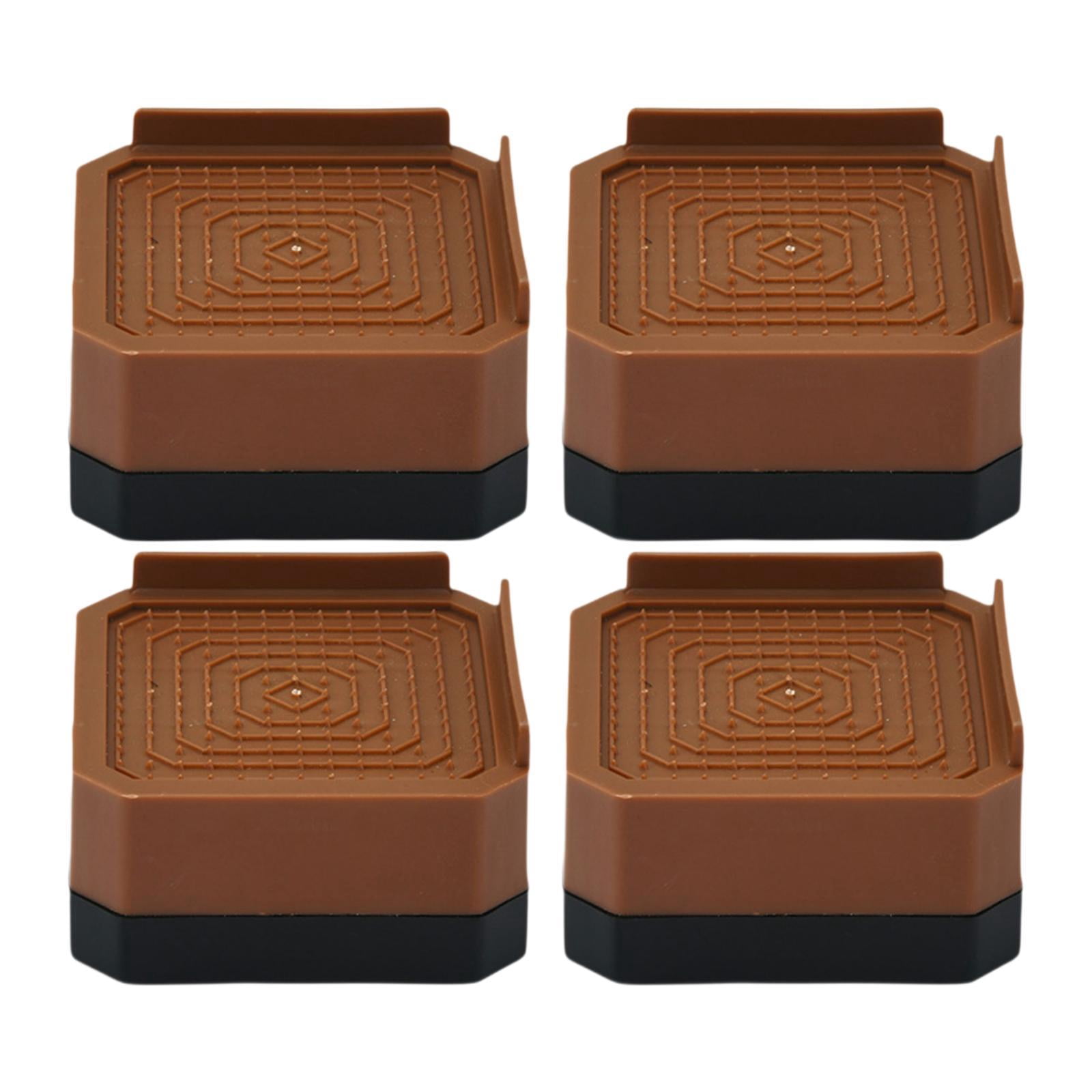 4 Pieces Sofa Table Risers Floor Feet Furniture Pads Stackable Noise ...