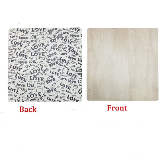 4 Pieces Square One-side Pre-painted One -side Unfinished Wood 18 inch for DIY Project, Wall Decor, School Wedding Supllies, Basswood for Architectural Models, Laser Cutting, Wood Burning and Drawing