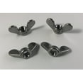 thumbnail image 1 of 4 Pieces Stainless Steel 316 DIN315 1/4" Wing Nut, 1 of 1