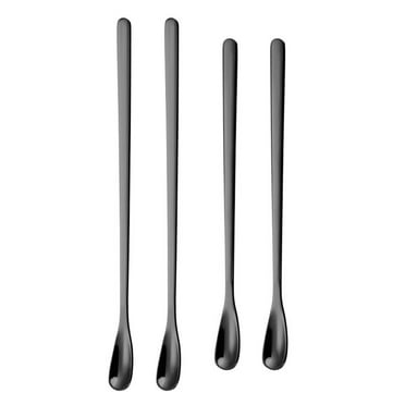 4 Pieces Stainless Steel Coffee Stir Sticks Drink Stir Spoons Cocktail Tea Stirring Spoons for Home, Kitchen, Office