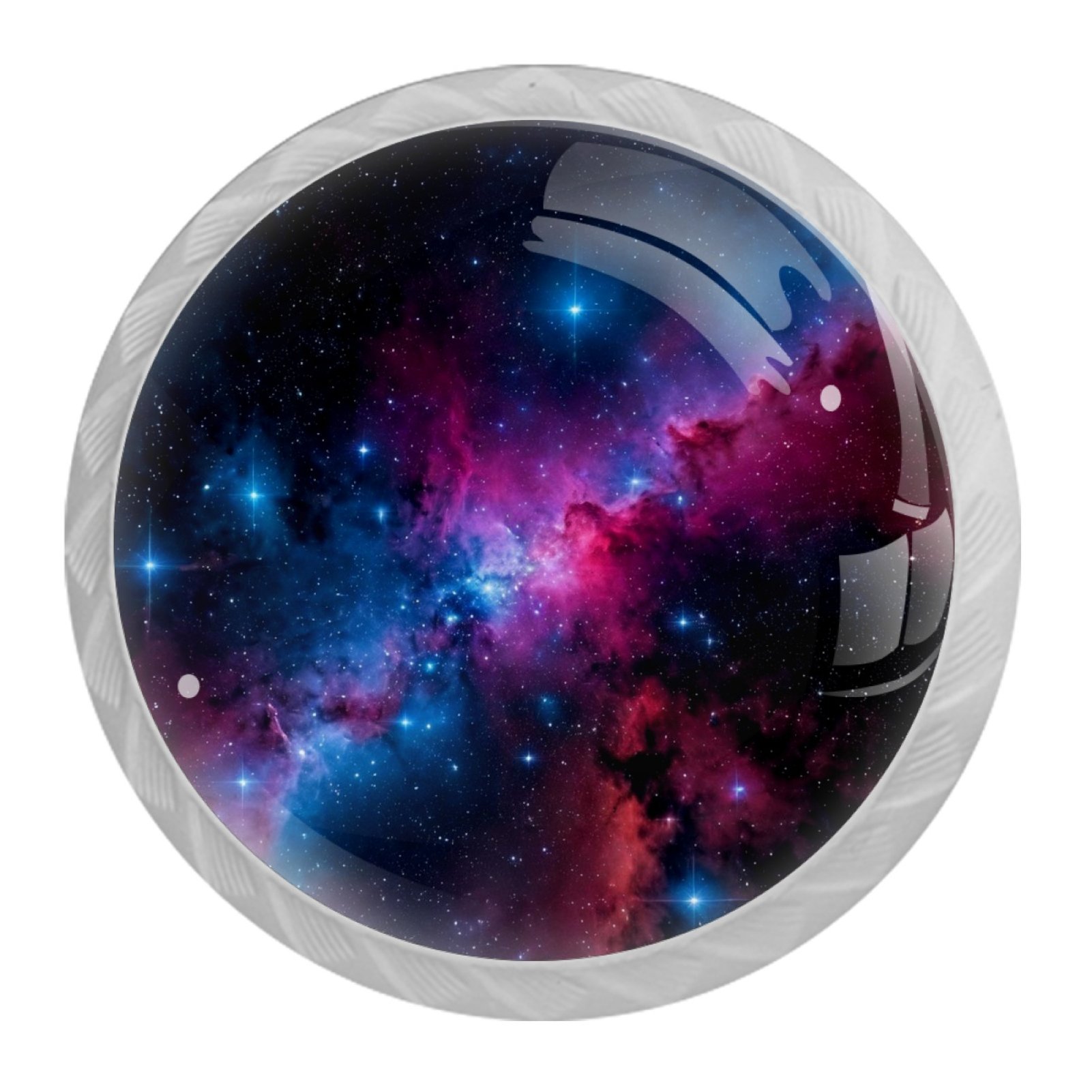 4 Pieces，Stars nebula galaxy knobs，Door knob,Kitchen
