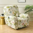 thumbnail image 1 of 4 Pieces Stretch Recliner Chair Cover, Printed Oversize Recliner Slipcovers Anti Slip Armchair Reclining Furniture Protector with Pocket-M||Recliner, 1 of 7