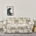 thumbnail image 1 of 4 Pieces Stretch Sofa Cover 3 Seater Couch Cover Printed Sofa Slipcover with 3 Separate Cushion Covers Washable Sofa Slip Covers for Living Room Home with Pets and Kids BrioTek, 1 of 10
