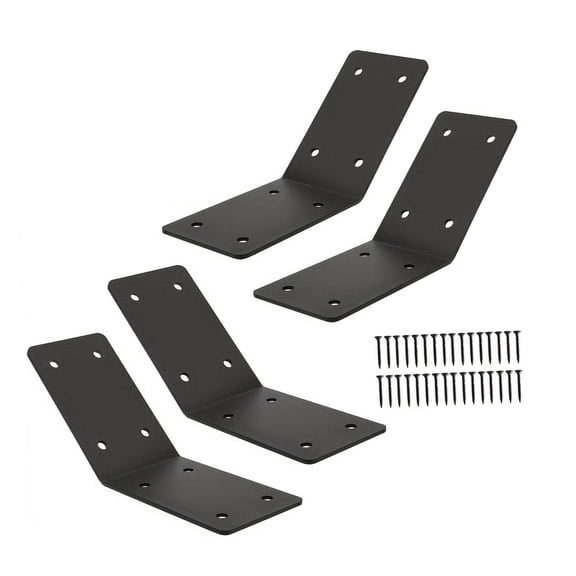4 Pieces Support Knee Braces Post Connector Weather Resistant Anti Rust Coating for Wood Posts and Beams