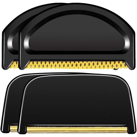 4 Pieces Sweater Combs to Remove Pilling Sweater Defuzzer Multi-Fabric Shaver and Cashmere Comb Wool Pilling Remover Pills, Fuzz from Clothes (Black)