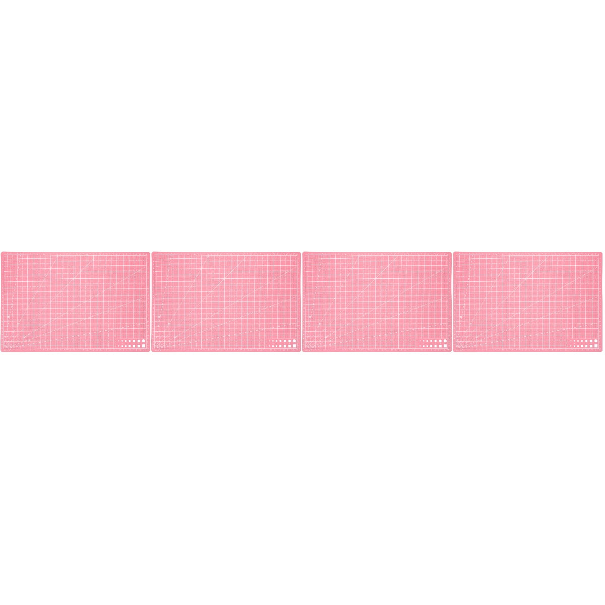 WRISTBIQUE 4Pcs Simple Generous Plastic Engraving Mats for Handicraft Cutting