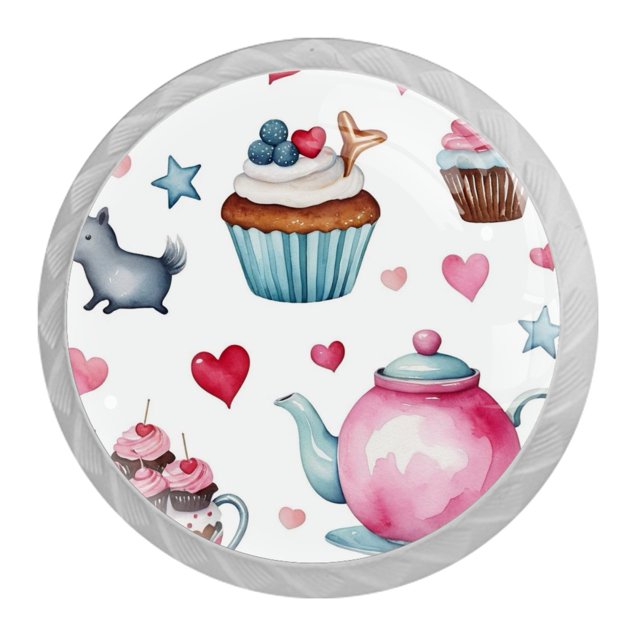 4 Pieces，Teapot dessert knobs，Kitchen knobs