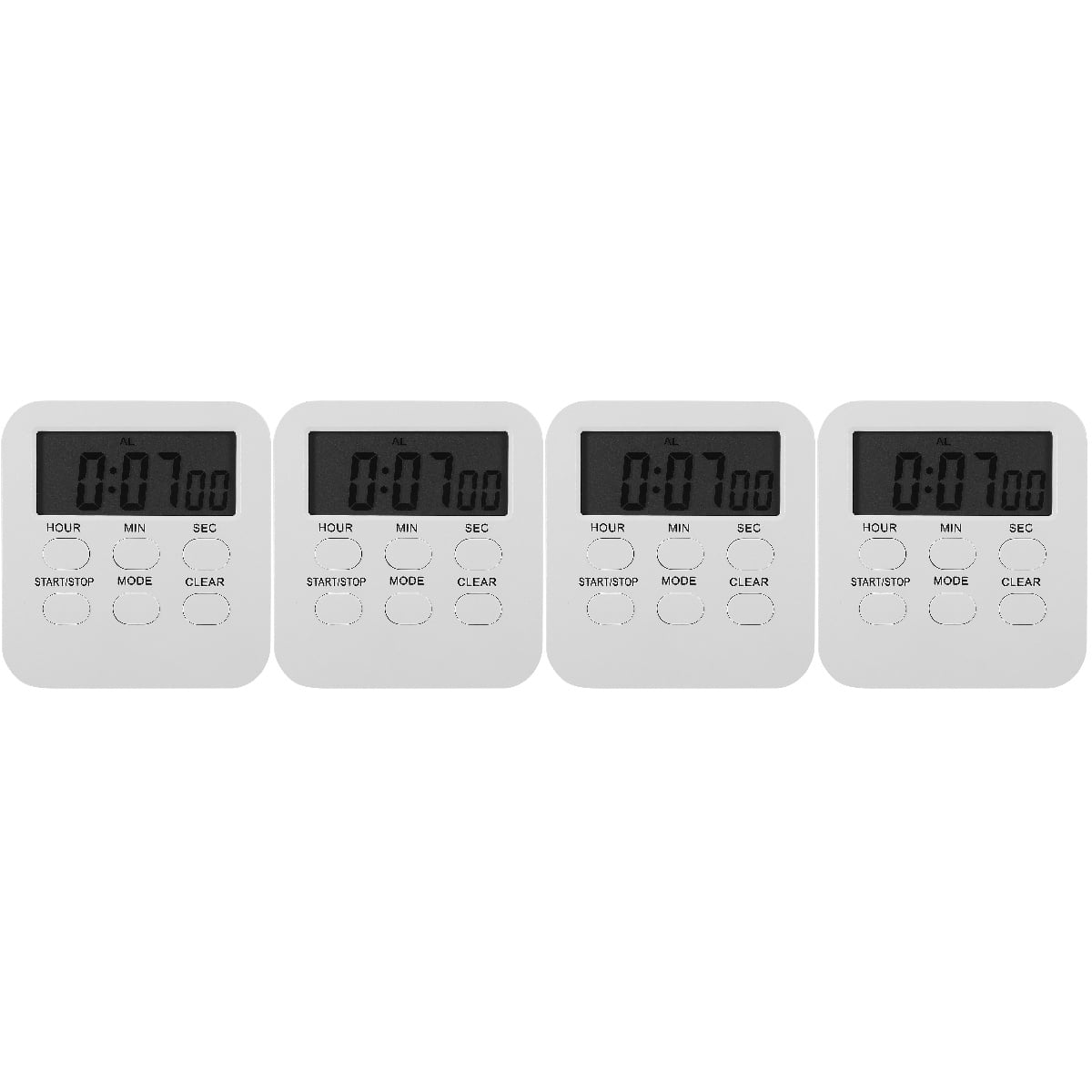 4 Pieces Timer Kids Alarm Clock Classroom Shower Chef Timers for