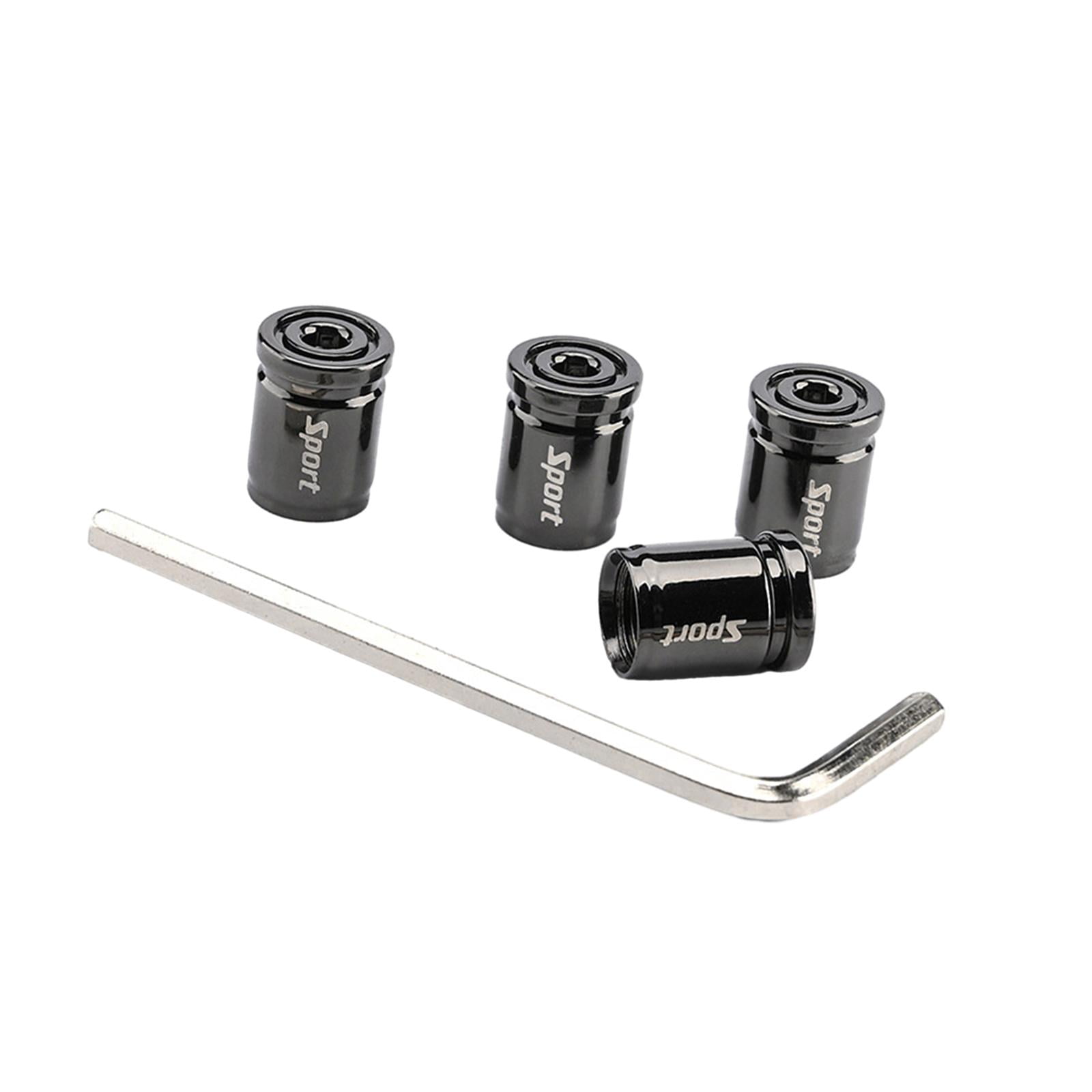 4 Pieces Tire Caps Tire Air Caps with O Rubber Rings Heavy Duty Stem