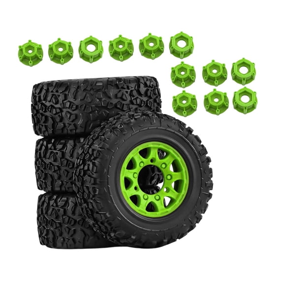 4 Pieces Toy Truck Wheels Tires RC Car Part Plastic Material Easy to Install for Slash Losi Models