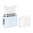 thumbnail image 1 of 4 Pieces Travel Spray Bottle Toiletry Container 50ml Compact Reusable Liquid Sprayer Refillable for Cream Body Wash Shampoo Blue, 1 of 8