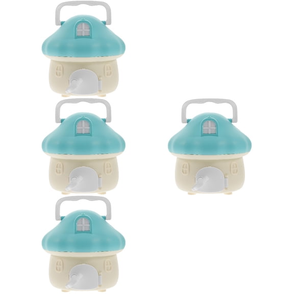 HEALEEP Reliable Coin Bank Plastic Blue Kid Room Decoration 4Pcs 7.1In