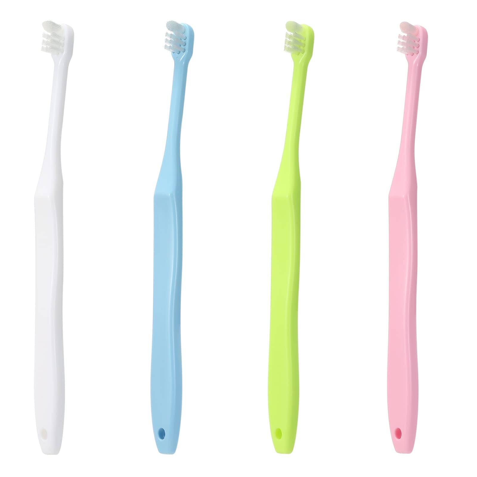 4 Pieces Tuft Toothbrush JMS2 Tiny Small Head End Tuft Toothbrush