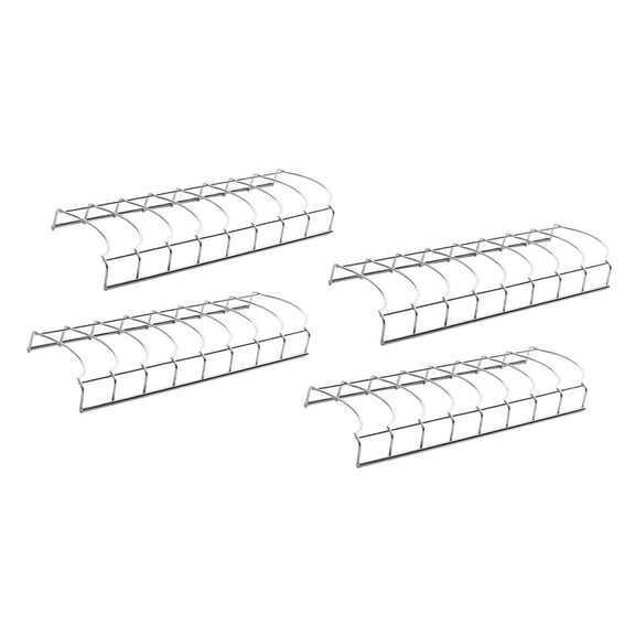 4 Pieces Utensils Drying Rack Bread Organizer Tableware Holder Stainless Steel Space Saving for Kitchen Countertop