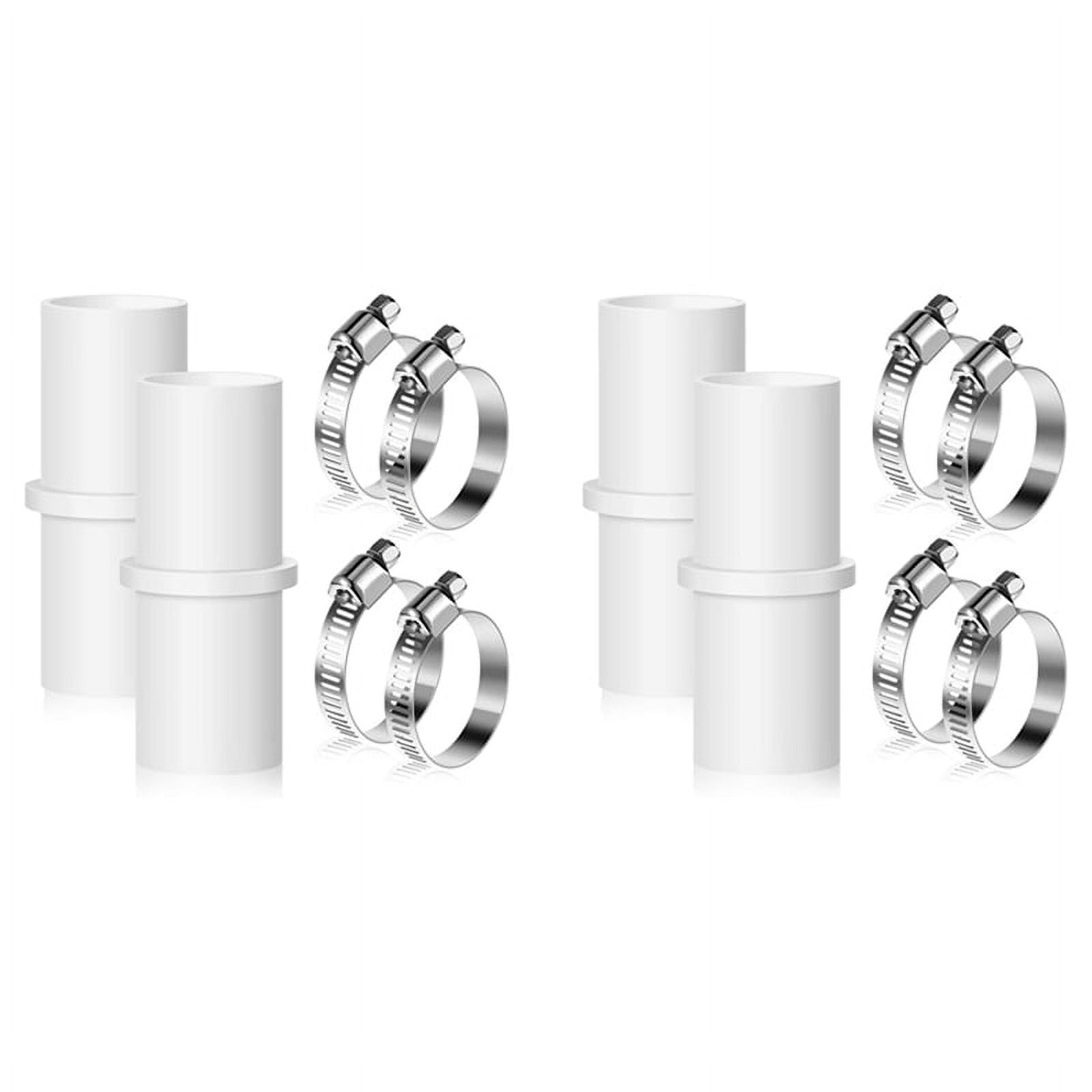 4 Pieces Washing Machine Drain Hose Connectors Washer Extension Adapter