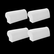 4 Pieces White Stretchable Sofa Armrest Covers Armchair covers Protector
