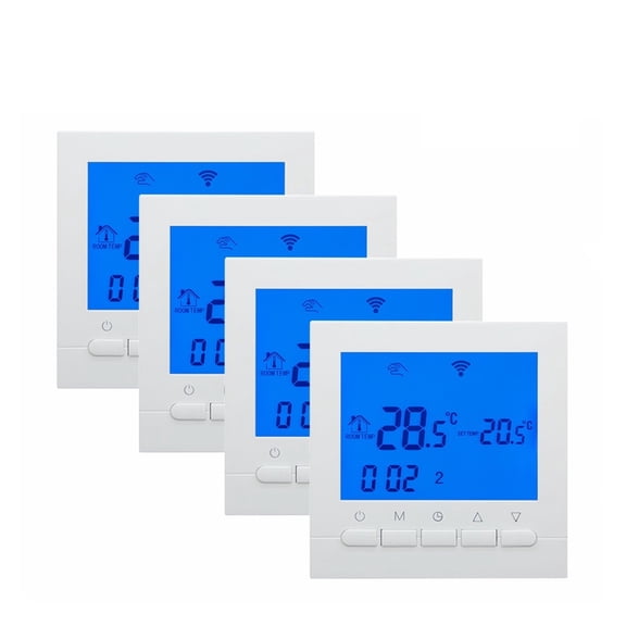 4 Pieces Wifi Thermostat For Gas Boiler Smart Remote APP Control Temperature Regulator Room Heating Thermostato ,Easy to Install