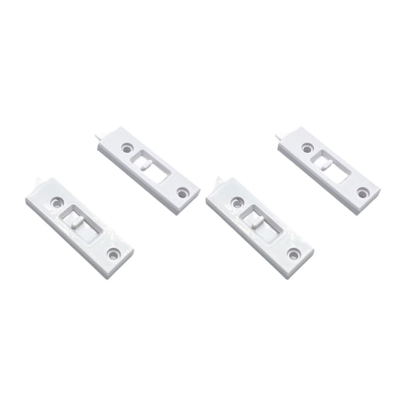 4 Pieces Window Tilt Latch Hardware Replacement Window Accessories 2 Hole Design for Vertical Lift Window Frames