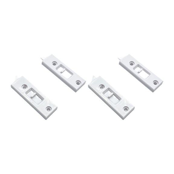 4 Pieces Window Tilt Latch Snap in Latch Hardware Replacement Spring Loaded for Double Hung Sliding Windows