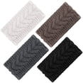 thumbnail image 1 of 4 Pieces Winter Ear Warmers Headbands Women Warm Knitted Headband Braided Crochet Head Wraps for Girl (Khaki, Dark Grey, Beige, Black), 1 of 6