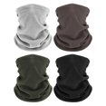 thumbnail image 1 of 4 Pieces Winter Neck Warmers Fleece Gaiter Windproof Face Covering, 1 of 5