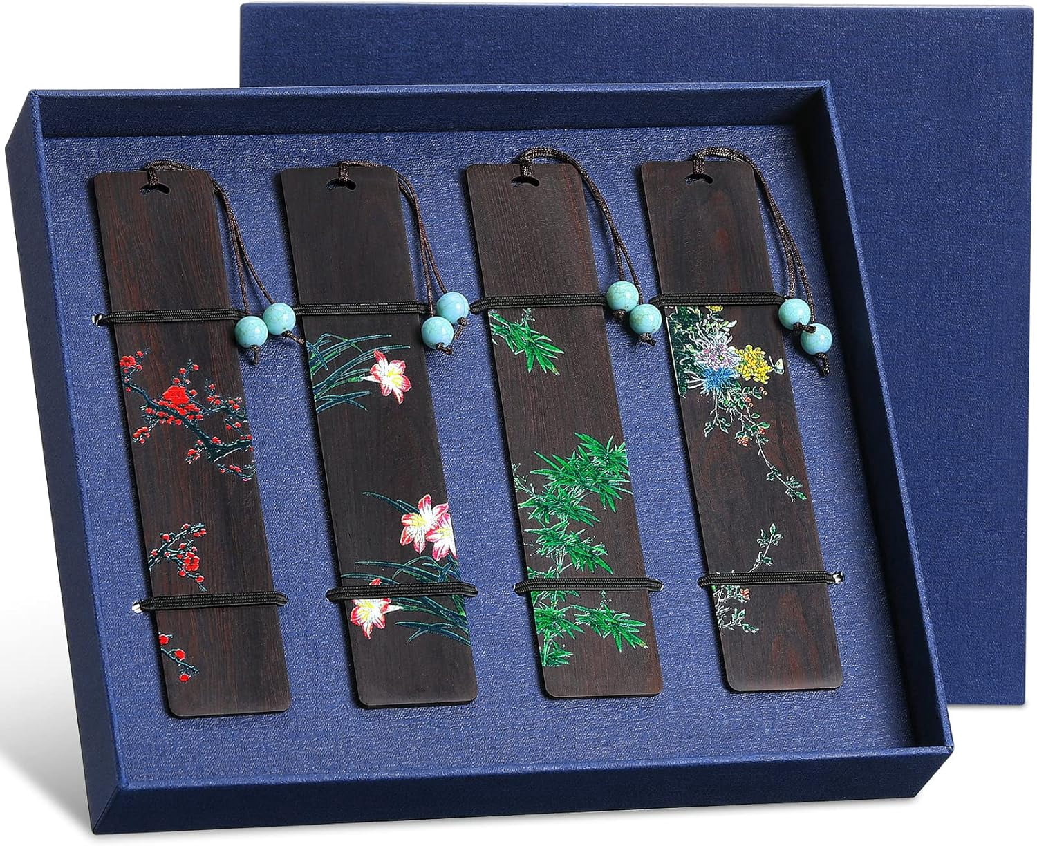Coll Bookmarks 4 Pieces Wooden Bookmarks, Cool Bookmarks, Vintage Handmade Craft ...