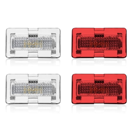 4 Pieces for Tesla Model X, Ultra-Bright Interior Lighting Door Upgrade LED Kit