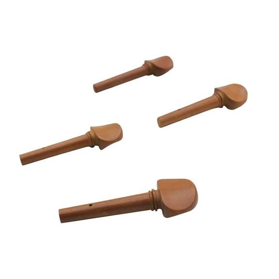 4 Pieces of Set Jujube Wood Violin Tuning Pegs Violin Replacement Parts