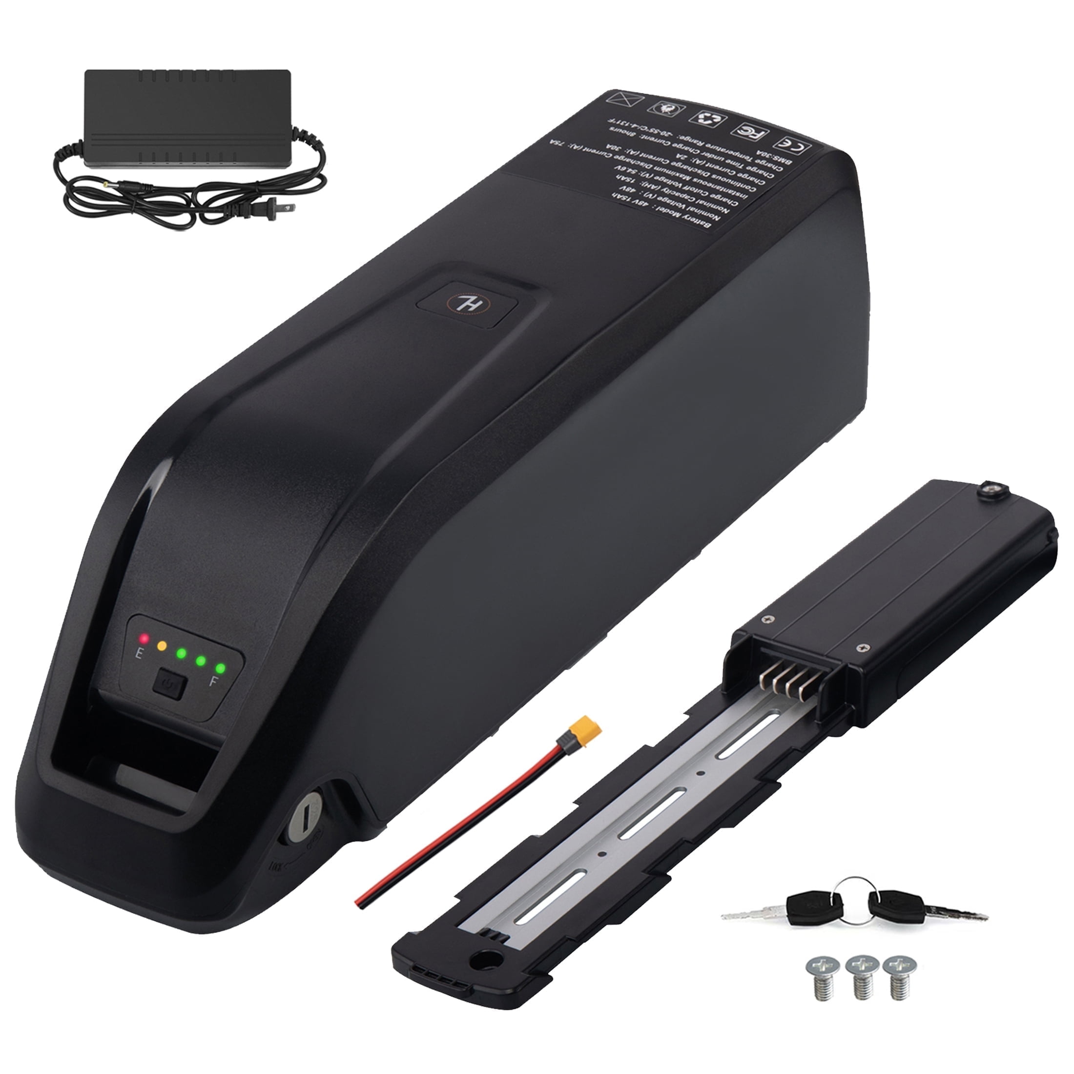 4-Pin 48v 10ah Ebike Battery Pack 0-1000W 48v Lithium Battery 2a Charger 48v Bicycles Battery