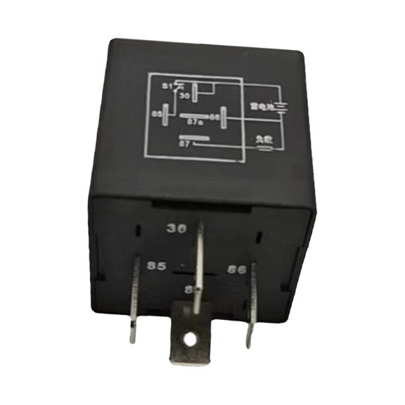 4 Pin Delay Off Relay Replaces Accessory Parts Relay Switch Professional Portable 40A Durable for Boats Truck Automotive