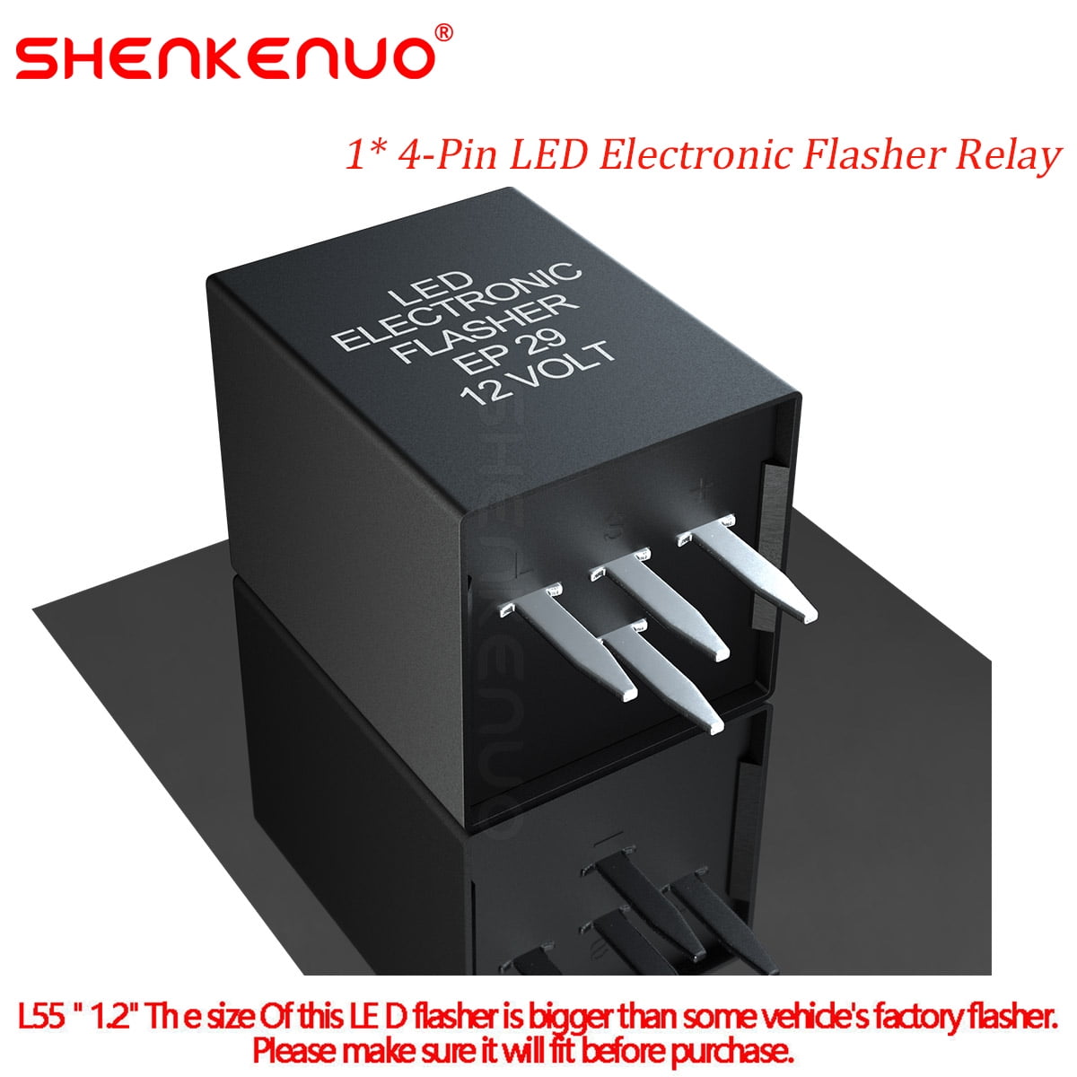 4Pin EP29N LED Flasher Relay Fix Hyper Flash Turn Signal Decoder Load