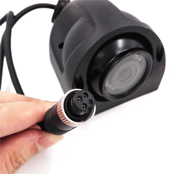 4 Pin Heavy Duty 12-24V CCD Side View Color Camera 10 IR LEDs IP69 For Truck Bus