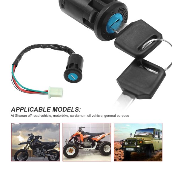 Guerra Optronics 4 Pin Ignition Key Switch Set Universal Fit for 50cc-250cc ATV