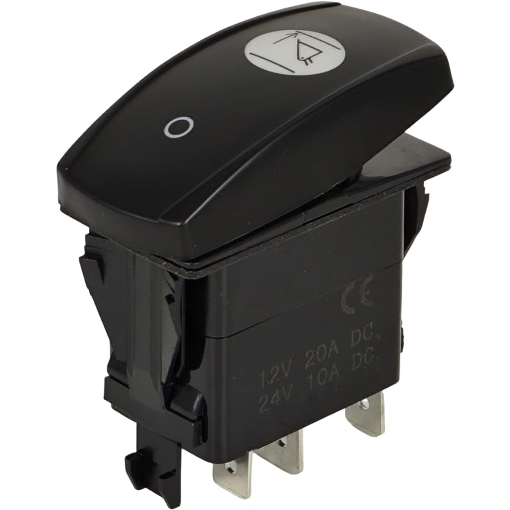 4 Pin ON-Off Self Leveling Valve Rocker Switch AT361529 Compatible with John Deere Loader 318D 318E 319D 319E 320D 320E 323D 323E 326D 326E 328D 328E 329D 329E 332D 332E 333D 333E Green