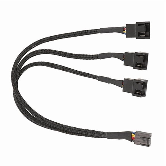 4 Pin PWM Fan Splitter Cable Adapter Computer PC Fan Power Extension Cable