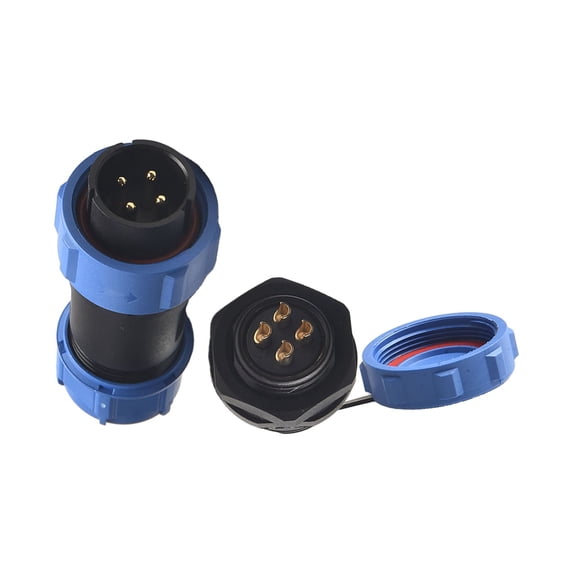 4 Pin Power Circular Connector Male Plug & Female Socket Outdoor ...