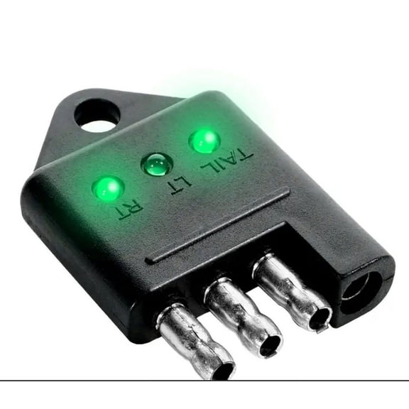 4 Pin Trailer Tester Connector Trailer Wiring Tester 4-Pin Straight Trailer Light Wire Circuit Tester Car Accessories