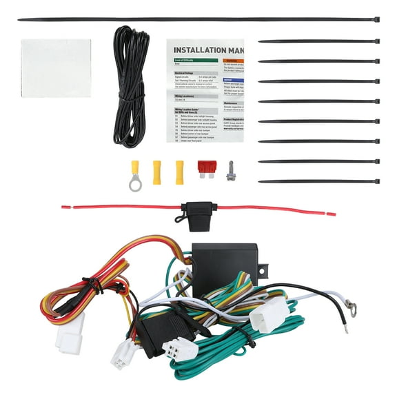 4 Pin Trailer Wiring Harness for 2019-2024 Toyota RAV4 All, 2023-2024 Toyota RAV4 Prime All, 2023-2025 Mitsubishi Outlander PHEV All Wires Trailer Wiring
